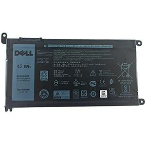 WDX0R 42Whr 4-Cell 11,4 V voor Dell Inspiron 13 5368 5378 7368 7378, Inspiron 15 5565 5567 5568 5578 7560 7570 7579 7569 P58F en InspiF ron 17 5 765 5767 (type WDX0R)