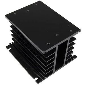 FULIMEI FHSH01-110B Zwart 110 * 100 * 80 Mm 60A Drie Fase Solid State Relais SSR Aluminium Koellichaam Radiator FHS-T60