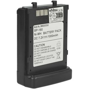 vhbw NiMH accu 1000mAh (7.2V) geschikt voor radio, Walkie Talkie Icom IC-12A, IC-T22A, IC-T22E, IC-T42, IC-T42, IC-T42A, IC-T42E, IC-T7, IC-T70