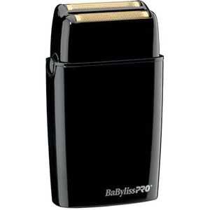 BaByliss PRO FXFS2B BLACKFX Metal Collection, Draadloos Metaal Dubbelfolie Scheerapparaat Zwart