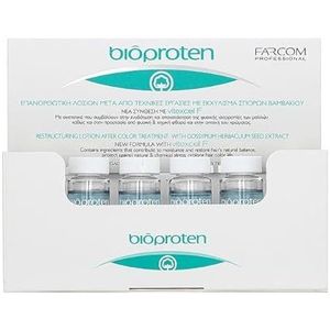 Farcom professional Bioproten Restructurerende lotion voor chemisch behandeld haar, eiwitrijk katoenzaadextract en vitamine B, 12 x 10 ml