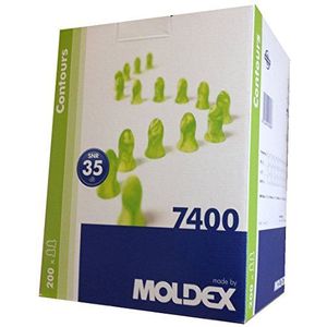 Doos van Moldex contouren natuurlijke vorm aanpassen oordopjes normale grootte - 200 paar