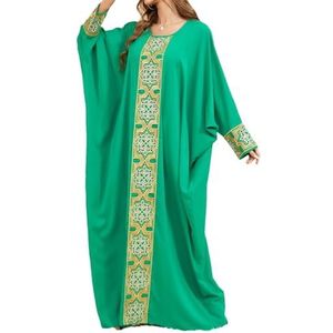 Afrikaanse moslimjurk voor vrouwen Abaya's vleermuismouwen losse oversized kaftan islam Marokkaanse kaftan GN one size