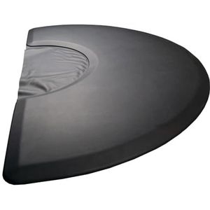 TT-YEC 150X90 Cm Salon Vloermat, Niet-Slip Vloer Comfortstandaard, Kapper Comfort Ergonomische Mat Met Ronde Uitsnijding Onder Stylingstoel, Kapper Kappersstoelmat,A