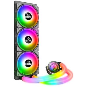 EMPIRE GAMING Guardian P-W360 Watercooling AIO PC Gamer - 3 pins 5V ARGB vloeibare CPU-koeling - 3 x 120 mm - Intel LGA 1700/1200/115X/1366/2066/2011, AMD AM5/AM4 - zwart