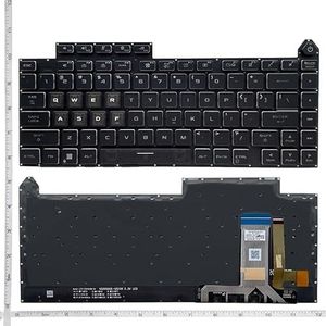 US Laptop Toetsenbord Voor ASUS voor ROG voor Strix G16 7/8 G614 G614J G614JU G614JV G614JI G634 G634J G634JZ G634JY(Backlit)