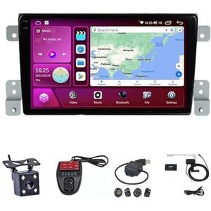 Android Double Din Car Stereo 9 Inch Touchscreen Autoradio Autotoebehoren Multimedia Stuurwielbediening met Navigatie Plug And Play Voor Suzuki Grand Vitara 3 2005-2015 (Size : M100S WIFI 1G+16G)