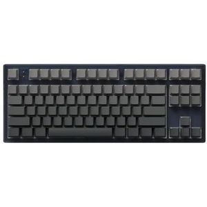 QPSJXN TKL Mechanisch toetsenbord 87 Hot Swap RGB Backlight Wired toetsenbord PBT -toetsenbordcaps, compatibel met pc-tablet en desktop (O-Ink Shadow Side)