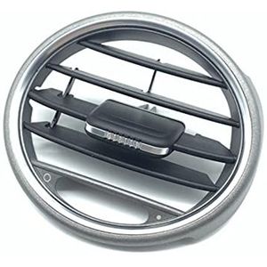 Auto Dashboard A/C Air Vent Outlet Grill Frame Trim Compatibel met Cayman & 987 2006 2007 2008 2009 2010 2011 2012(Chrome-Gray)