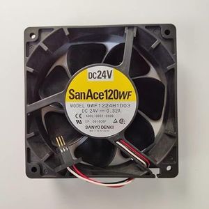 LMNCBVYA - 120mm Heatsink Fan met Hoge Luchtstroom en Dubbel Kogellager 9WF1224H1D03 DC24V 0.32A Waterdichte Ventilator voor Processor Koeler