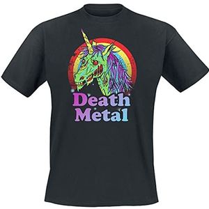 Death Metal T-shirt zwart S 100% katoen Dieren, Duurzaamheid, Eenhoorn, Festival, Fun merch, Muziek