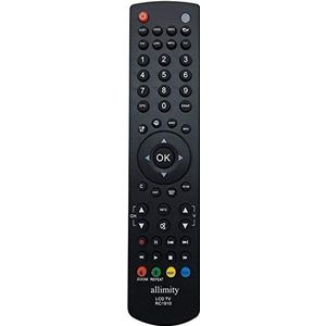ALLIMITY Afstandsbediening RC1910 30070046 Vervang voor Toshiba Polaroid Sharp Specifiek Model 19LE510E 22DS240K 22DV240K 22DV510K 24LE510K 24LS240EX 32LE510E 32LE530E 32SH340E 40LE511E 40LE531E