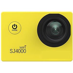 Action Camera, Actie Camera 4K 2.0inch Sport DV Lcd-scherm 1080P HD Duiken 30M Waterdichte Mini auto Register DVR Soepele Stabilisatie(Giallo)