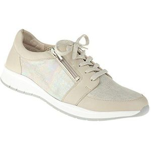 Lei - Naara - Sportieve Veterschoen - Beige - Leer
