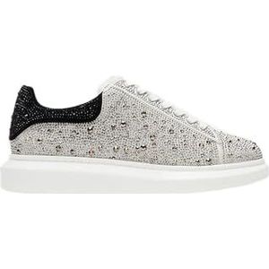 Steve Madden Icebox Sneaker voor heren, Zilver Multi, 40 EU