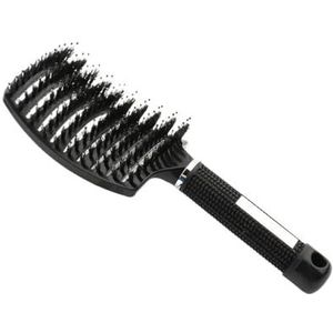 Haar Hoofdhuid Massage Kam Haren Nylon Haarborstel Natte Krullend Ontwarren Antistatische Haar Borstel Voor Salon Kappers Styling Tools (A1)