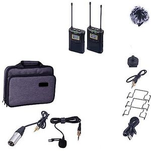 Geluidskaartset, Draadloze microfoon CVM-WM100 Plus 48-kanaals professionele UHF dubbele draadloze reversmicrofoon(WM100 PLUS(C))