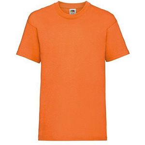 Fruit of the Loom - T-shirt met korte mouwen - kinderen (2 stuks), Oranje, 7-8 Jaar