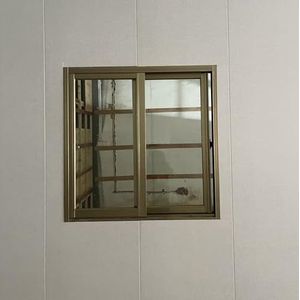 Keldervenster voor huizen, vervanging van schuiframen van aluminiumlegering, horizontaal vervangingsvenster met scherm en gehard glas voor badkamer (38 x 24 inch)