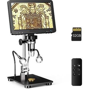 Microscoop Digitale Scoop 7 ''IPS Scherm Scopen 1200X Hele Coin View 16MP Professionele Solderen Scopio Voor duidelijk onderzoek en lichtcontrole