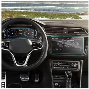 Displaybeschermfolie Voor VW Voor Tiguan Voor Line 2021 Dashboard Auto Navigatie Gehard Glas LCD Scherm Beschermfolie(For instrument)