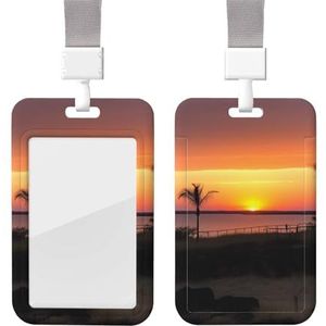 Beste plekken om naar een NT Sunset Print ID Badge Houder met Breakaway Lanyard Verticale ID-kaarthouder Waterdichte Plastic Kaarthoes Naam Tags Protector Cover voor Werk Kantoor Leraar