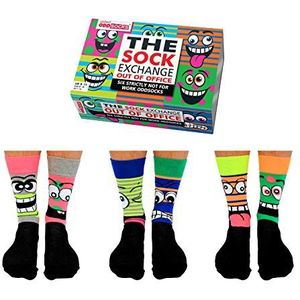 United Oddsocks The Sock Exchange-Out Of Office, UK 6-11 EUR 39-46 US 7-12, Veelkleurig, Uit, One size