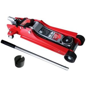 Voertuig gemonteerde draagbare 2,5-tons lage horizontale hydraulische hefkrik Wiel Fe Off-Road voertuig Sedan banden reparatie gereedschap(Rosso)
