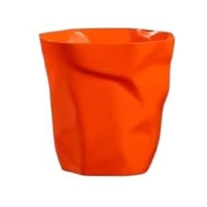 Afvalbak Rimpel Plastic Prullenbak, Geen Deksel Vat Vorm Indoor Recycling Bakken, 3.1 Gallon Capaciteit meerdere kleuren Afvalmanden (Size : Orange)