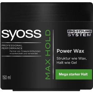 Syoss Max Hold Power Wax, per stuk verpakt (1 x 150 ml)