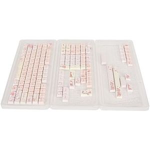Mechanische Keycaps, Water Olieafstotend Rijke Kleuren PBT Gaming Custom Keycaps Ergonomisch 148 Stuks voor Doe-het-zelvers (konijn)