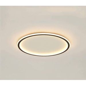 TONFON Moderne LED-plafondlamp Ultradunne ronde plafondlamp Inbouw acryl lampenkap Plafondlamp for woonkamer Slaapkamer Eetkamer Keuken Studeerkamer Gang Hanglamp(Color:Warm light,Size:40cm)