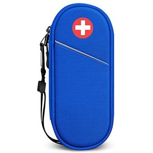 SITHON EpiPen Medische Draagtas Geïsoleerd, Reismedicatie Organizer Tas Medische Noodzaak voor 2 EpiPens, Astma-inhalator, Anti-histamine, Auvi-Q, Allergiemedicijn Essentials, (Blauw)