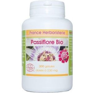 PASSIFLORE capsules plant 200 capsules gedoseerd met 230 mg zuiver poeder.