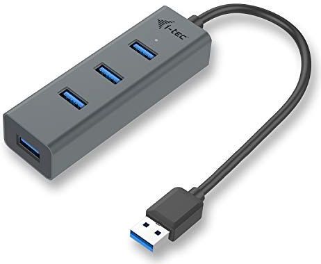 i-tec USB 3.0 Metalen 4-poorts USB HUB - 4x USB 3.0-poort voor Windows MacOS Android ChromeOS