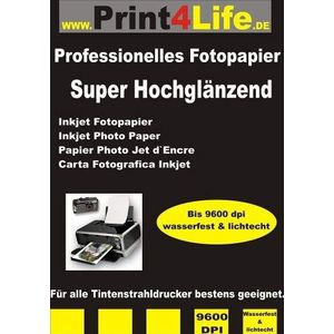 400 vellen 10x15 260g /m2 zijdige SUPER High Glossy Photo Paper High Glossy Inkjet Inkjet wenskaarten