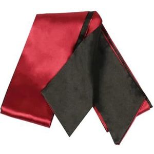 Satijnen zijden slaapmasker, sexy voor vrouwen, oogbedekking, oogpatches, schattige hoofdband, lint (rood zwart)
