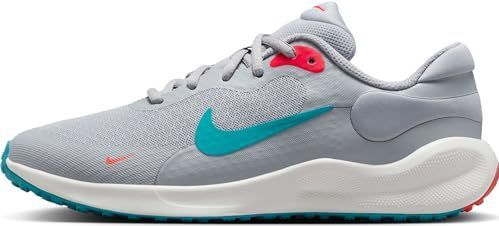 Nike - Revolution 7 - Hardloopschoen - Wolf Grey/Dusty Cactus/Bright Crimson - 40 EU