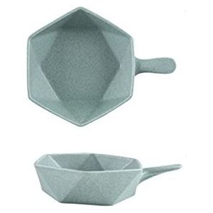 Braadpanschotel for oven, keramische ovenschaal keramische taartvorm porseleinen bakvormen keramische lasagnepannen braadgerechten for oven ruitvormig, set van 2,A (Color : A, Size : -)