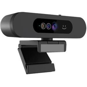 Windows Hello 2K Webcam 1080P Webcamera PC, IR-herkenning, met ruisonderdrukkende microfoons for streamingconferenties(2K)
