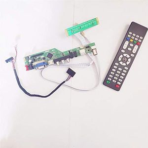 voor HB140WX1-101/200/400/500 LVDS 40Pin WLED VGA+HDMI+AV+RF Notebook PC TV Panel Controller Drive Board 14 inch 1366768 DIY kit (HB140WX1-101)