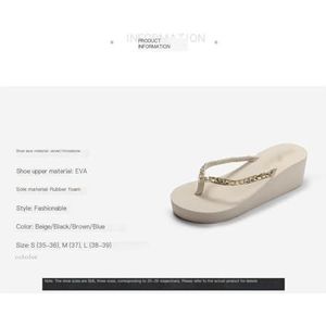 fengqingyunyan0304 Slide, teenslippers met hoge hakken en dikke zolen voor dames, strand- en zomersandalen met plateauzool, voor heren, Blauw, 39 EU