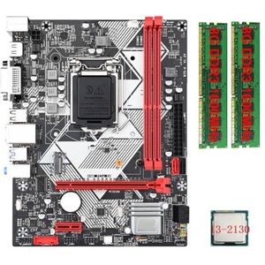 Goufride desktop moederbord B75-H moederbord +I3-2130 CPU +2X8G DDR3 1600MHz RAM LGA 1155 USB 3.0 3.0 pc moederbord