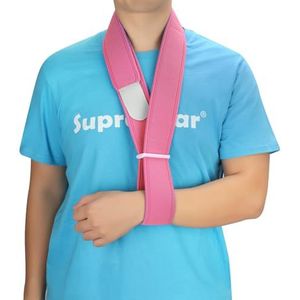 supregear - Arm Sling - Roze - Verstelbare Kraag Manchet Immobilizer - Lichtgewicht Hals- en Schouderondersteuning