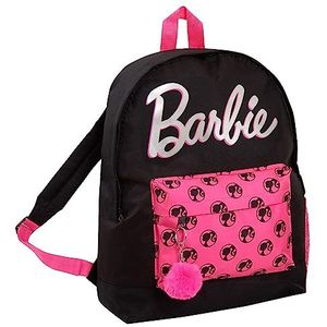 Barbie Rugzak voor volwassenen tiener meisjes kinderen school college rugzak zwarte reistas, roze, Eén maat