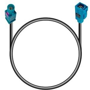 Vecys Fakra Z adapterkabel 25 cm 9,84 inch verlengkabel Universum FAKRA stekker naar FAKRA bus antenne adapter RG 174 type Z kabel voor universele GPS antennes, navigatiesysteem DAB