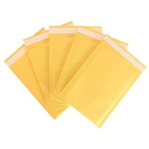 Gewatteerde enveloppen 100 stks/partij kraftpapier bubbelenveloppen zakken verschillende specificaties mailers gewatteerde verzendenvelop met bubbelverzendzak bubble mailers (kleur: 150 x 180 mm)