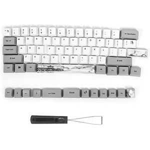 73 universele keycaps met schattig patroon voor mechanisch computertoetsenbord, PBT custom design sublimatie keycaps kit voor gamingtoetsenbord, voor vrienden(6064 Inkt)