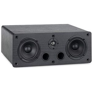 McGrey CS-440 BK Boekenplankluidspreker - Multifunctionele Satelliet HiFi Box voor Surround-systeem, Muziek en Home Cinema - 2-Weegs Full-Range Centerluidspreker met 40W RMS Vermogen - Zwart