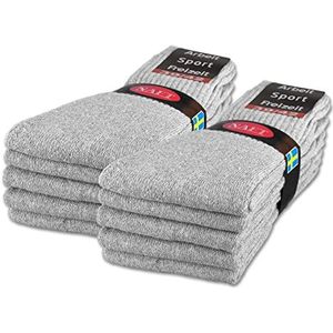 10 | 20 | 30 Paar Sportsokken Tennissokken Werksokken Heren Dames Katoen 10100 (10 paar Lichtgrijs 43-46)